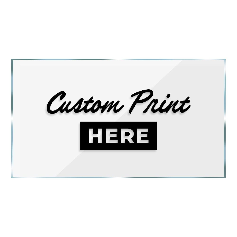 9"W x 5"H Black Custom Acrylic Contemporary Style Logo Sign