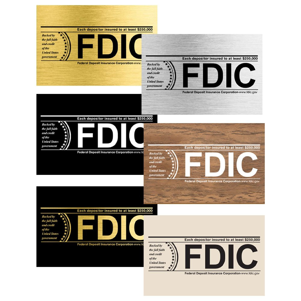 1/3 Size Magnetic FDIC Logo Insert