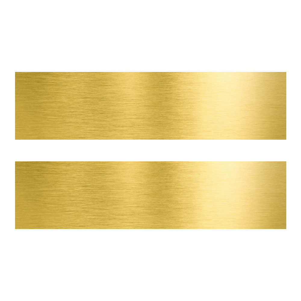 Gold w/ Black Text - Double Sided Print - Custom Countertop Acrylic Tent Sign - 8W x 2H
