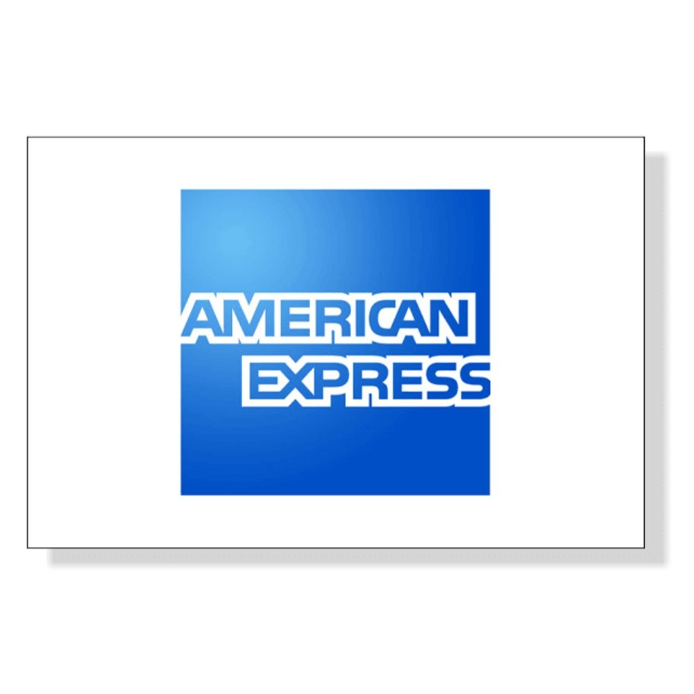 Indoor/Outdoor Decal - American Express - 3W x 2H