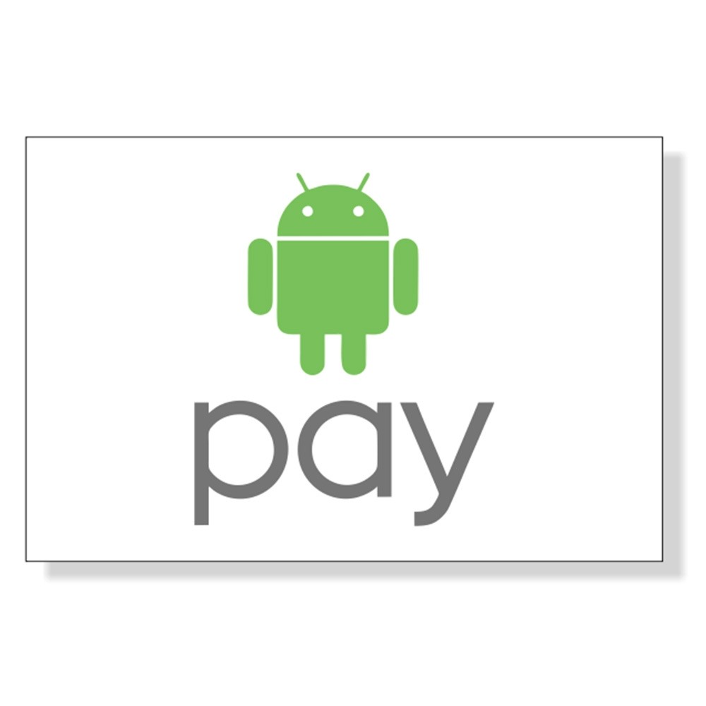 Indoor/Outdoor Decal - Android Pay - 3W x 2H