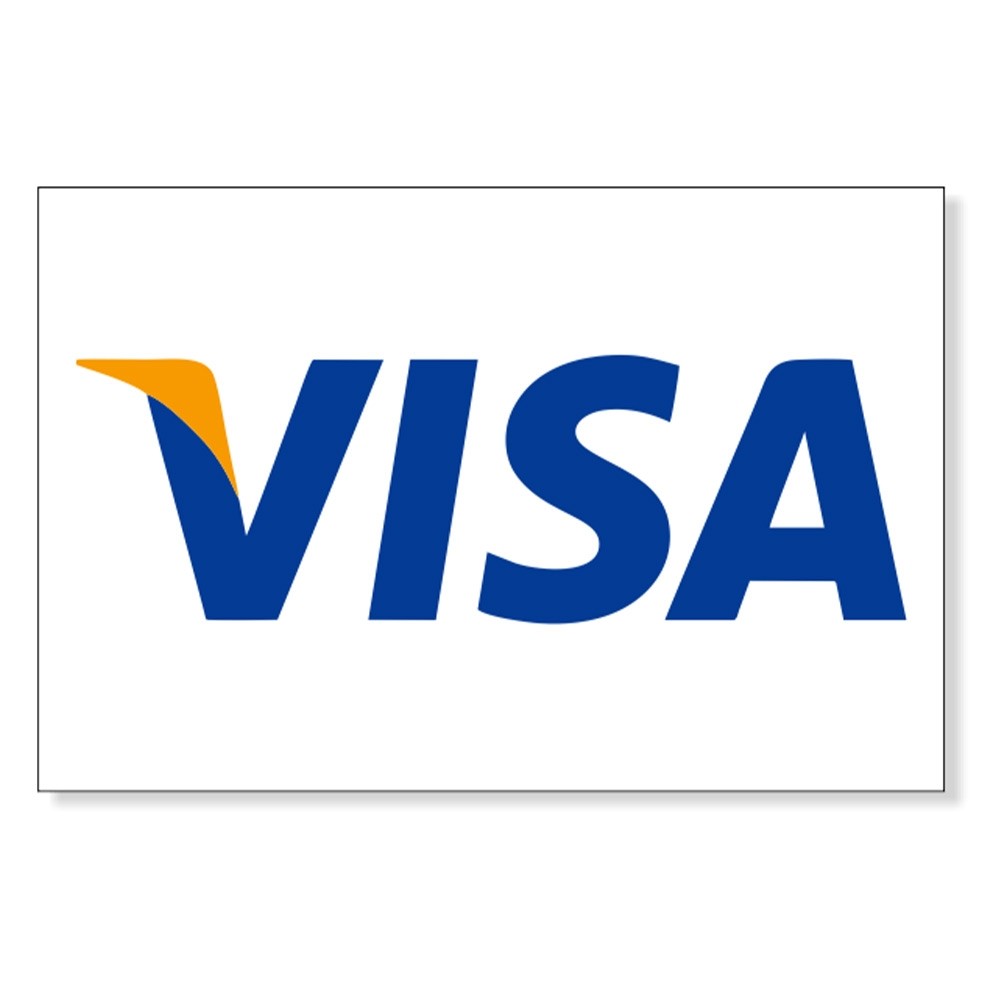 Indoor/Outdoor Decal - Visa - 3W x 2H 