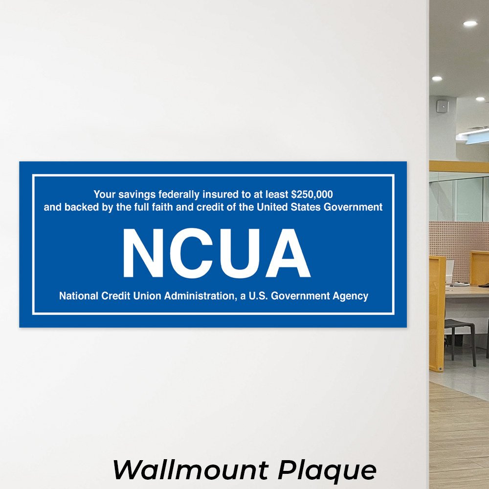 NCUA Signage - front view - in use 