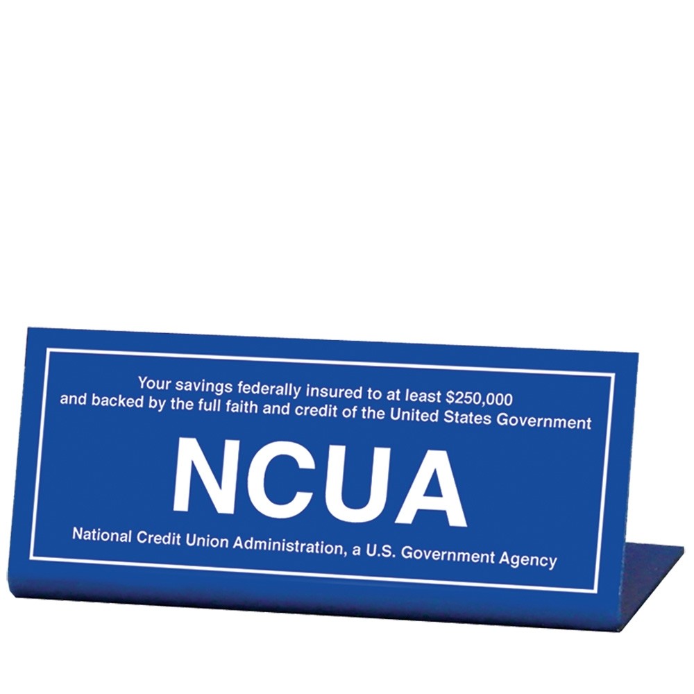NCUA Signage - bendback