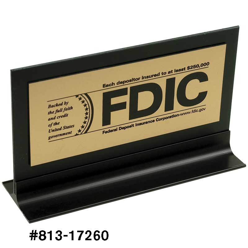 FDIC Signage - Black