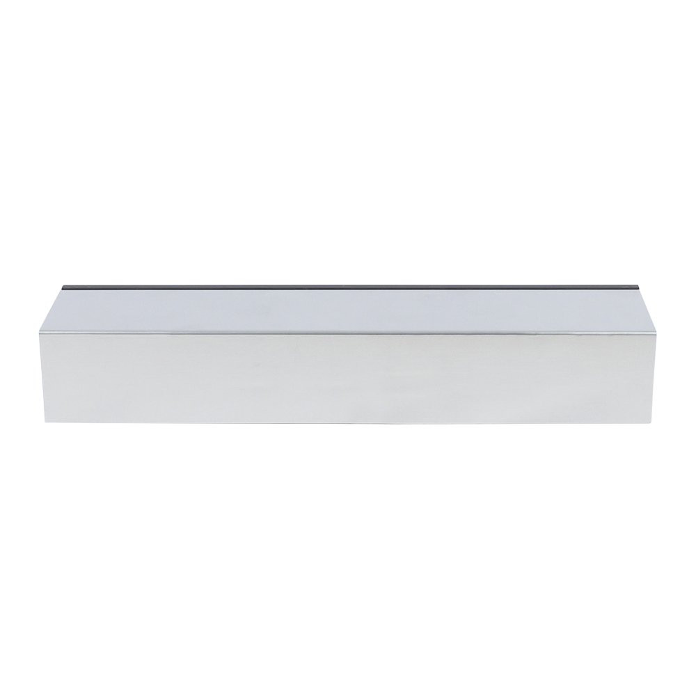 Back view of 10" x 2"H Aluminum Cubicle Frame with Silver Back Place and Black Front Face
