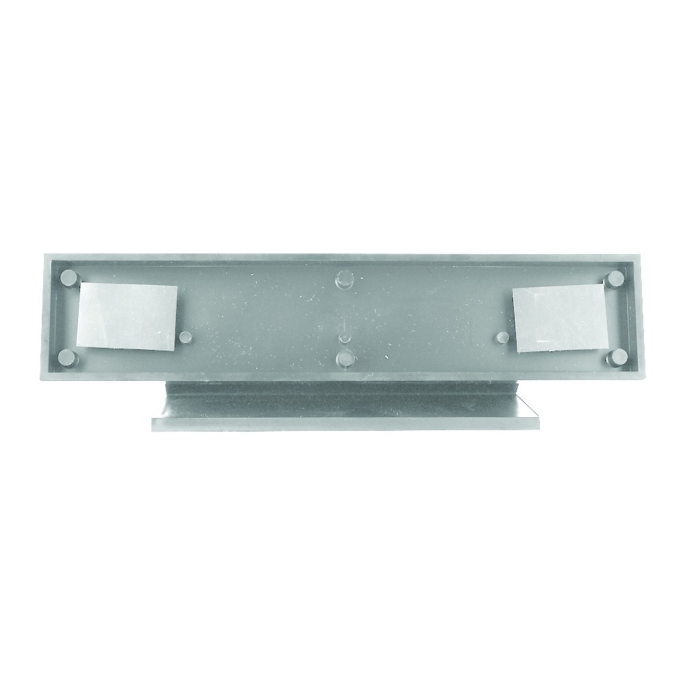 9.38W x 2.25H Light Grey Square Plastic Magnetic Frame