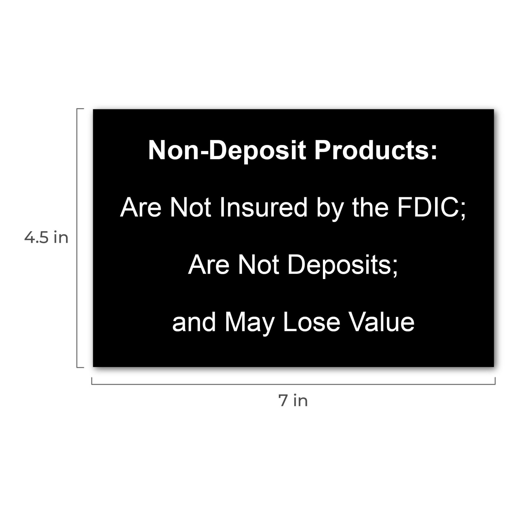 Mandatory Non-Deposit Products measurements