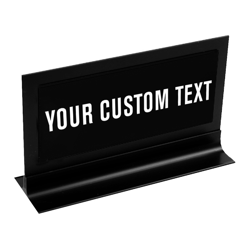 Custom Counter Sign - 7-1/2" x 4" x 1-1/2" 