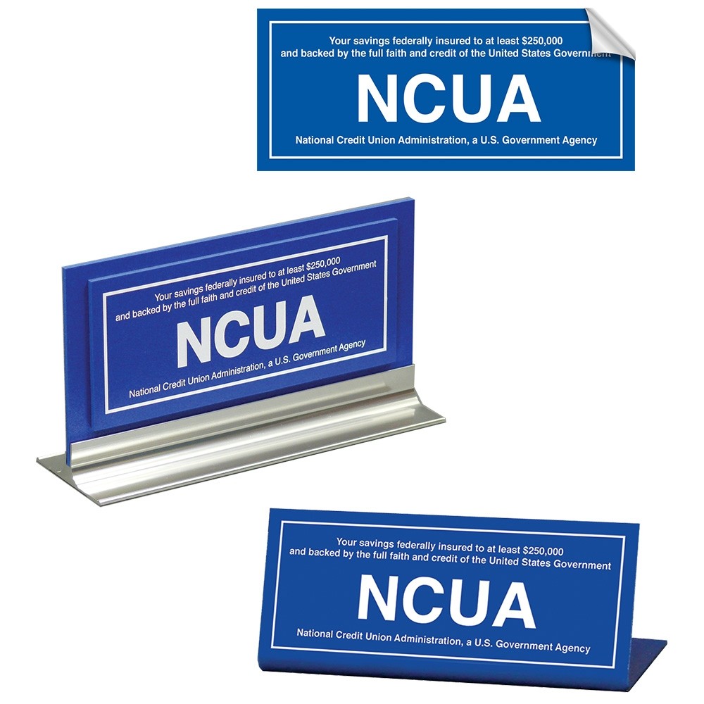 NCUA Signage - different bases