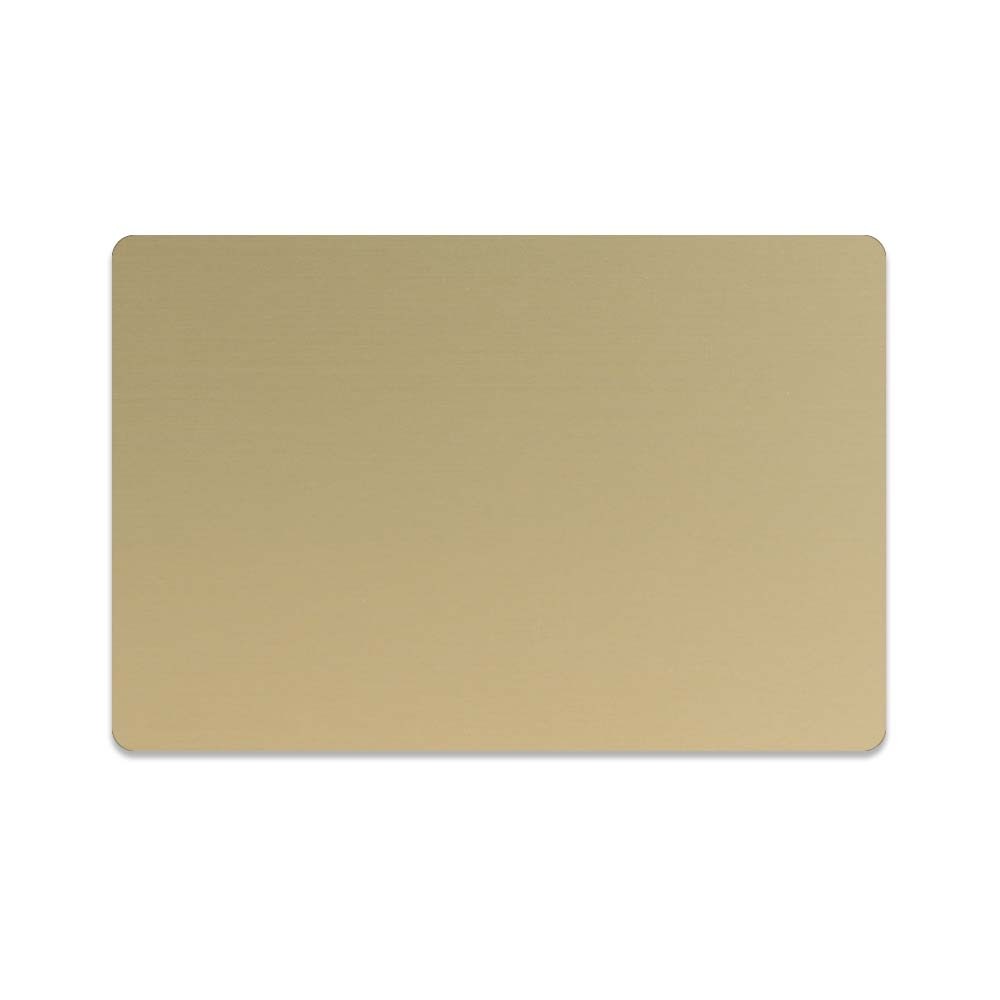 2H x 3W Full Color Name Tags - Plastic/Metal - Made to Order - gold