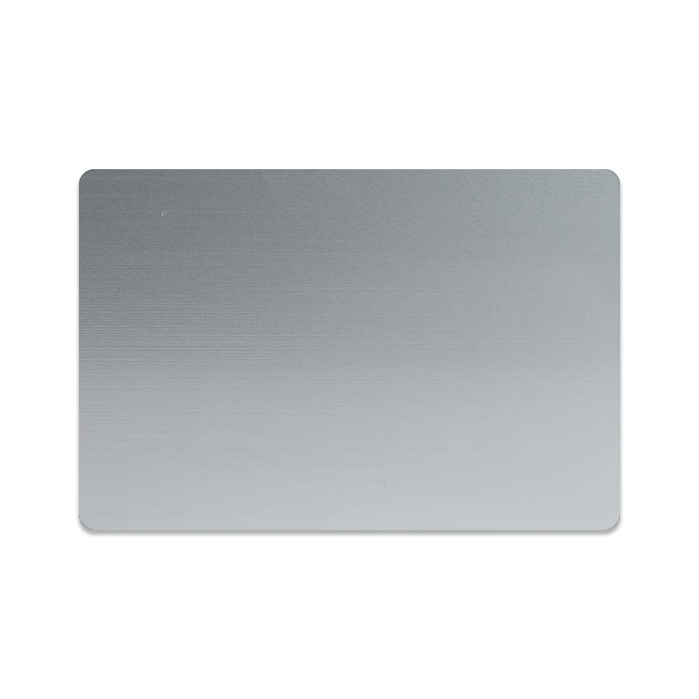 2H x 3W Full Color Name Tags - Plastic/Metal - Made to Order - silver