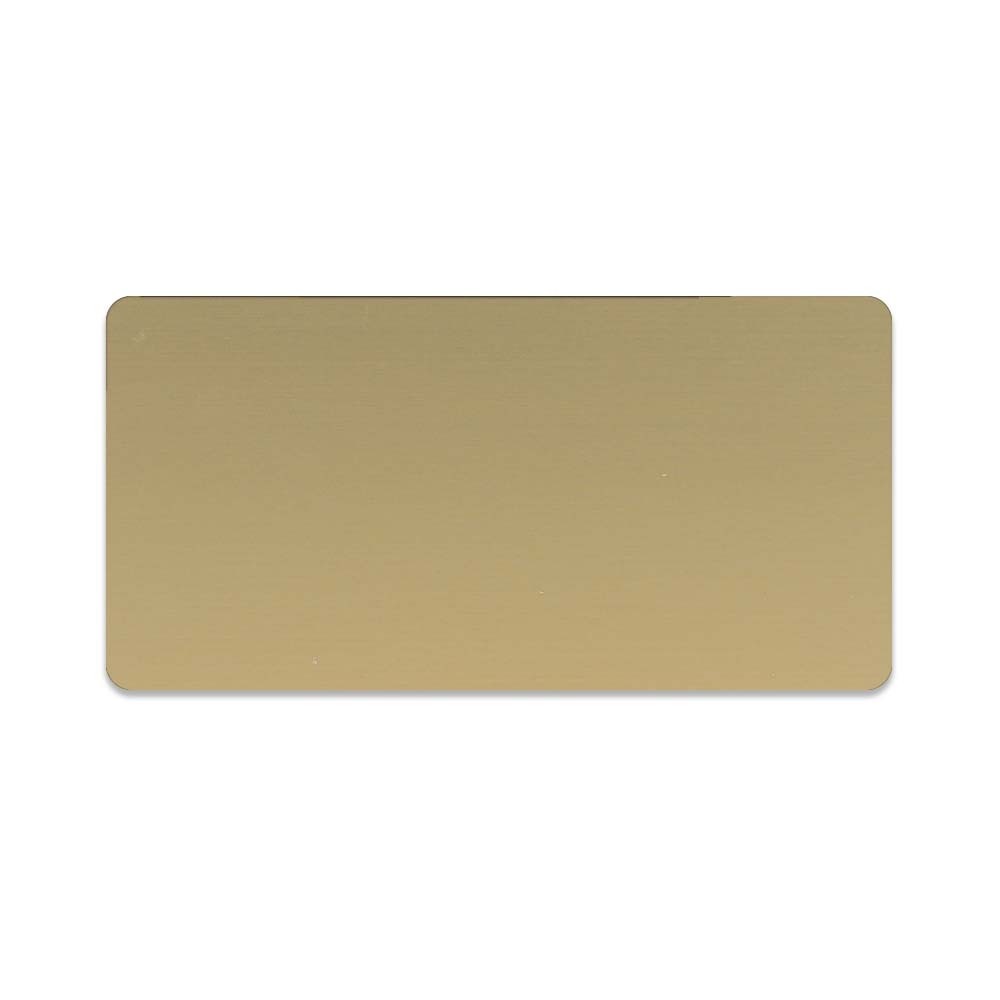 1.5H x 3W Full Color Name Tags - Plastic/Metal - Made to Order - gold