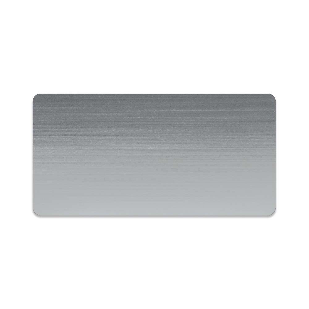 1.5H x 3W Full Color Name Tags - Plastic/Metal - Made to Order - silver