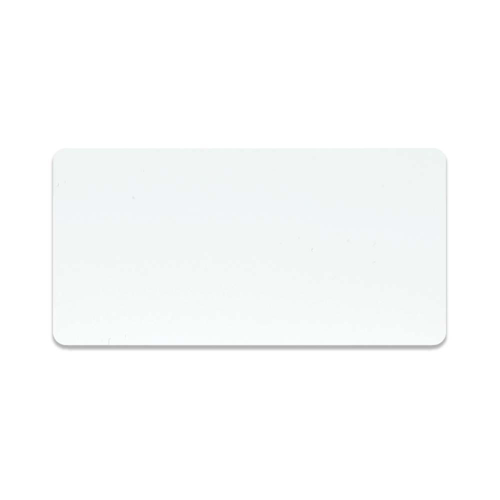 1.5H x 3W Full Color Name Tags - Plastic/Metal - Made to Order - white