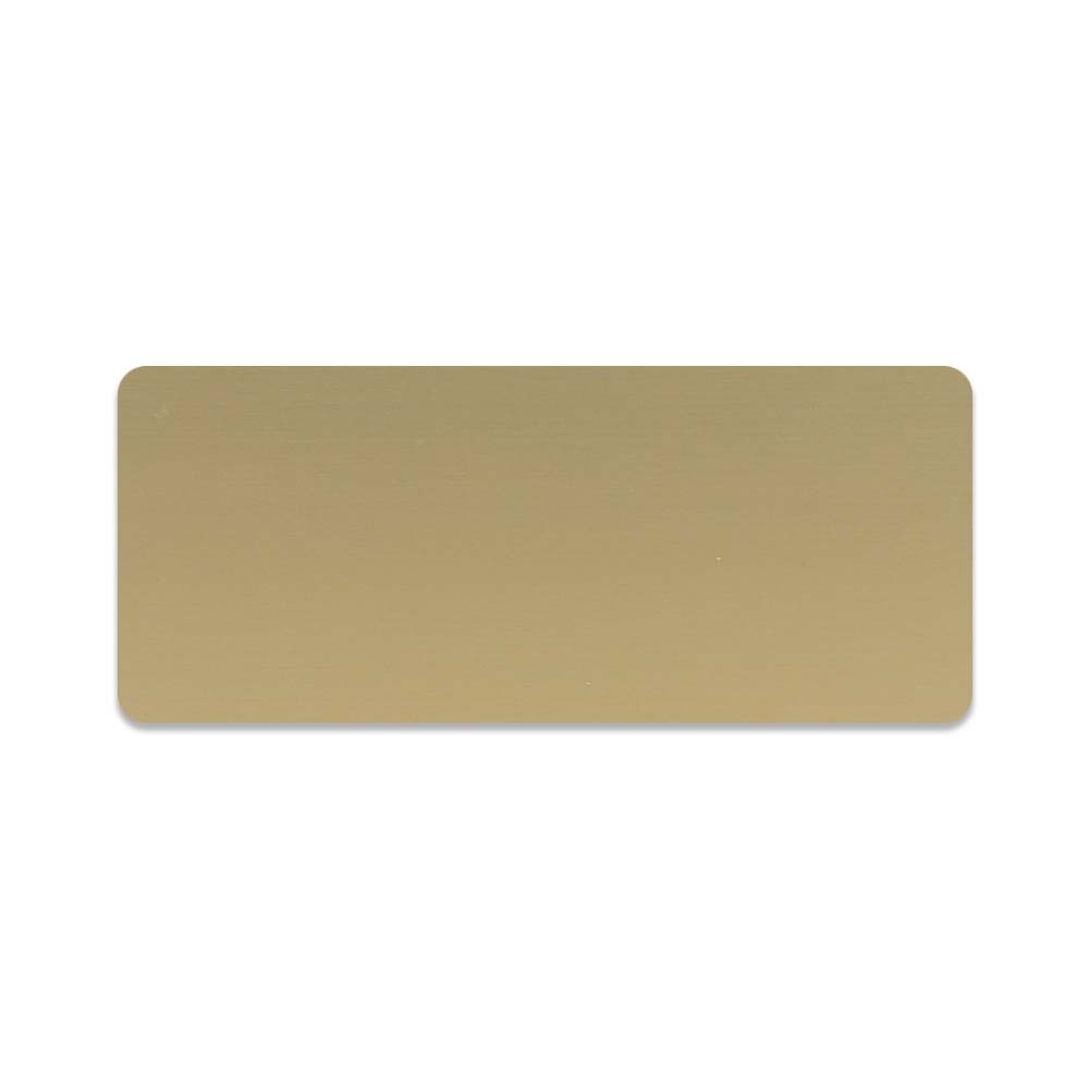 1.25H x 3W Full Color Name Tags - Plastic/Metal - Made to Order - gold