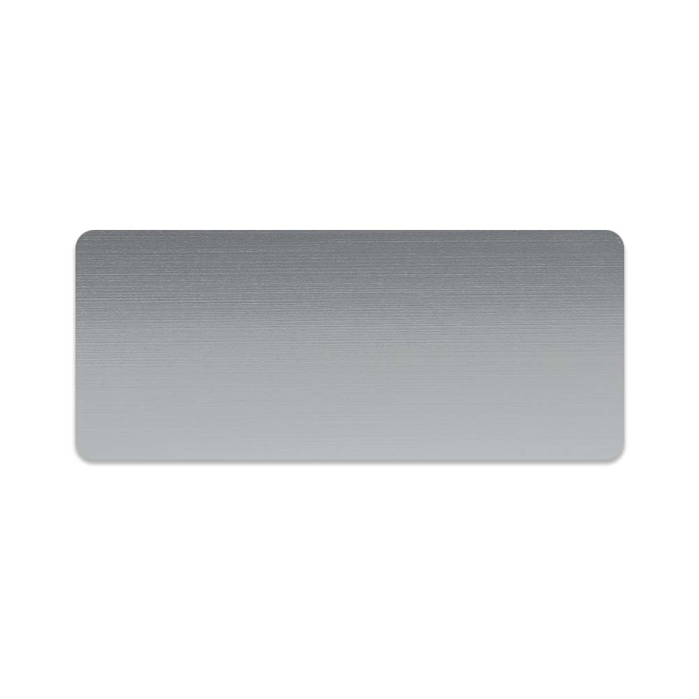 Silver Metal Name Tags 1.25 X 3 