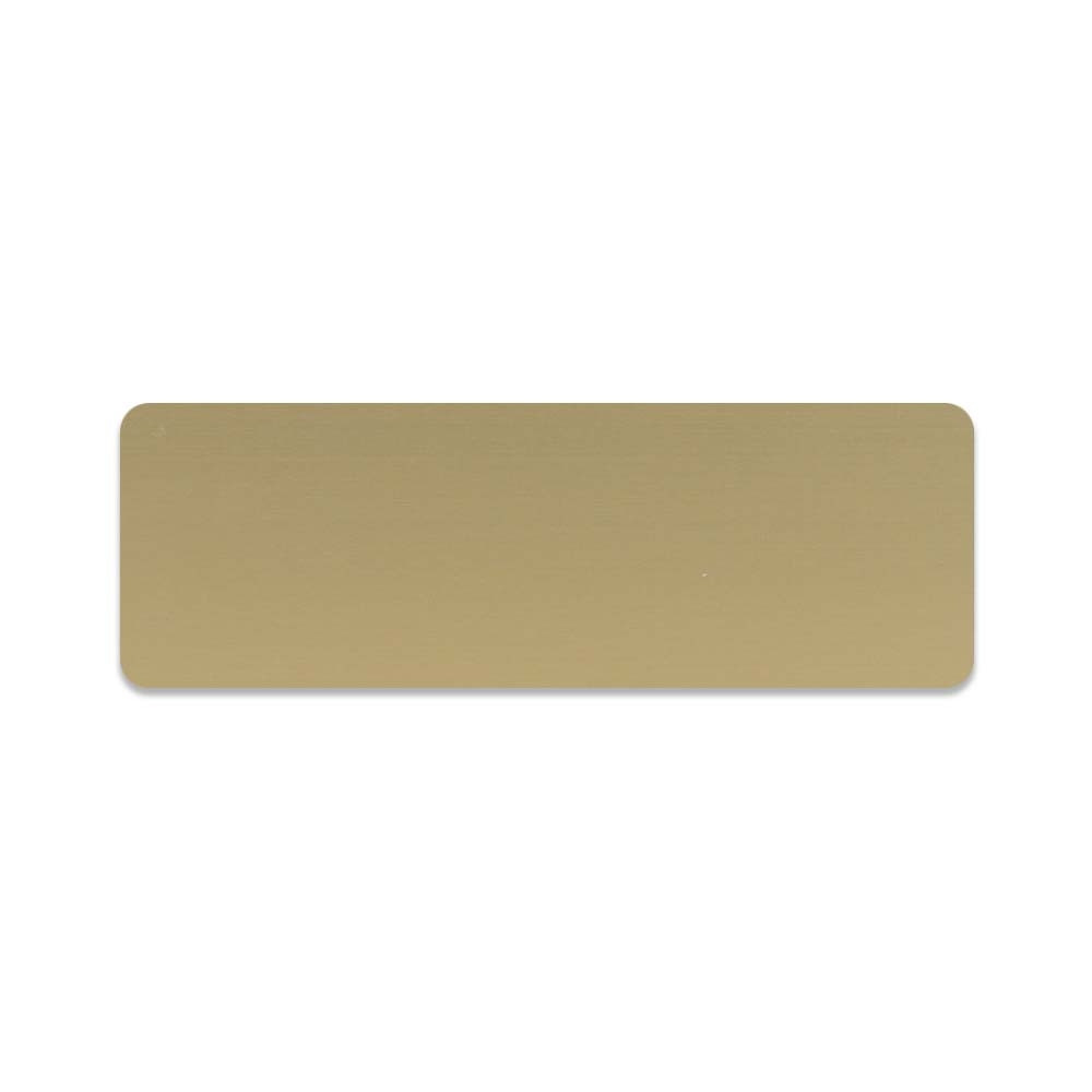 Gold Plastic Name Tags 1 x 3
