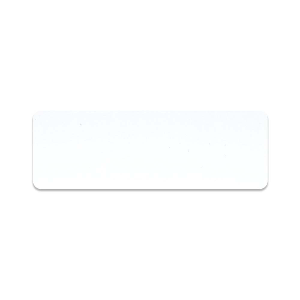 White Plastic Name Tags 1 x 3 