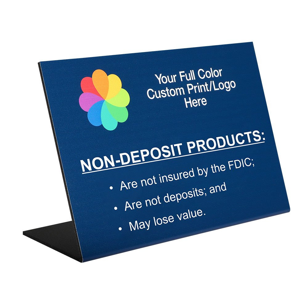 Full color logo - Blue background with white text 