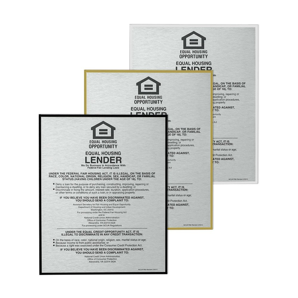 Aluminum Wall Frame for 1 Compliance Sign