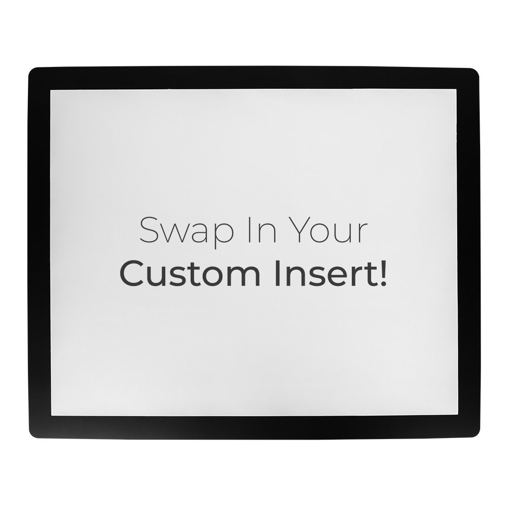 Black Counter Mat with Side Insert 