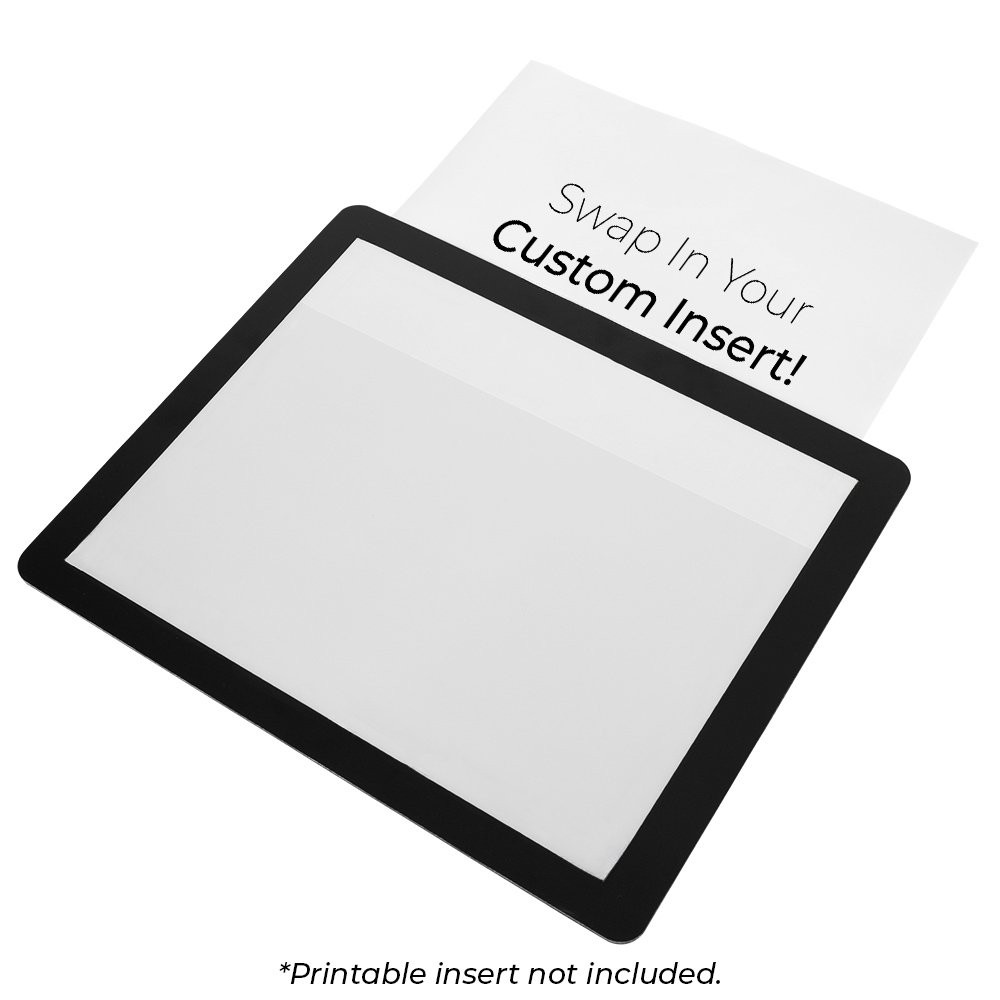 Black Counter Mat Showing Insert