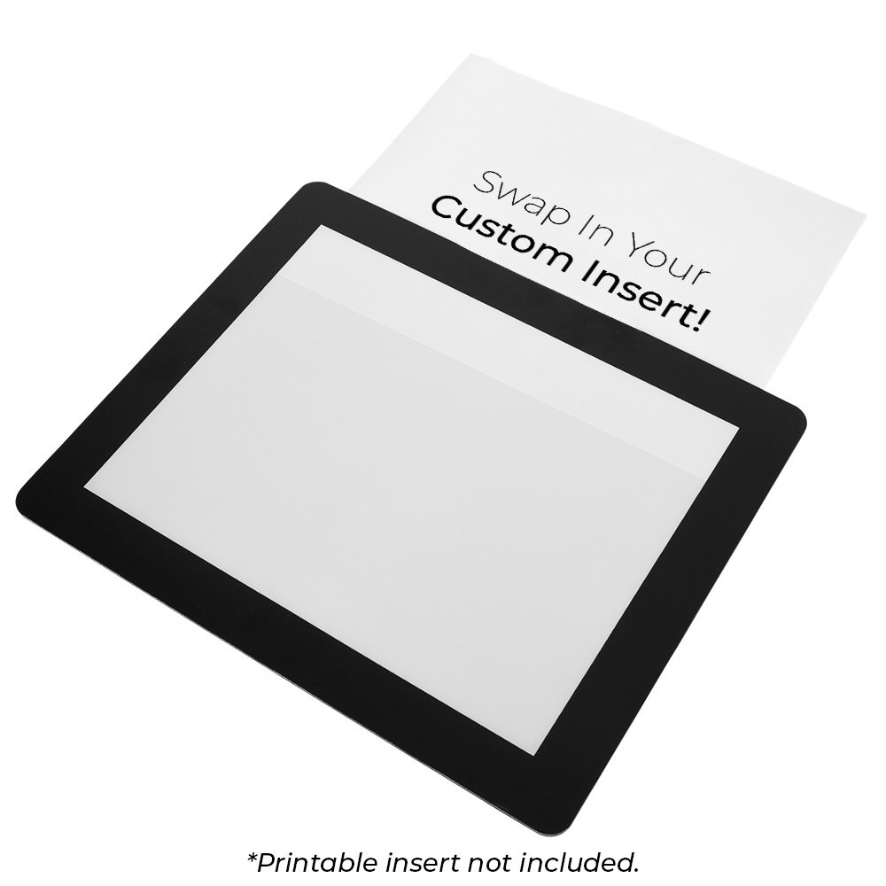13.25 x 10.75 Black Counter Mat with Side Insert