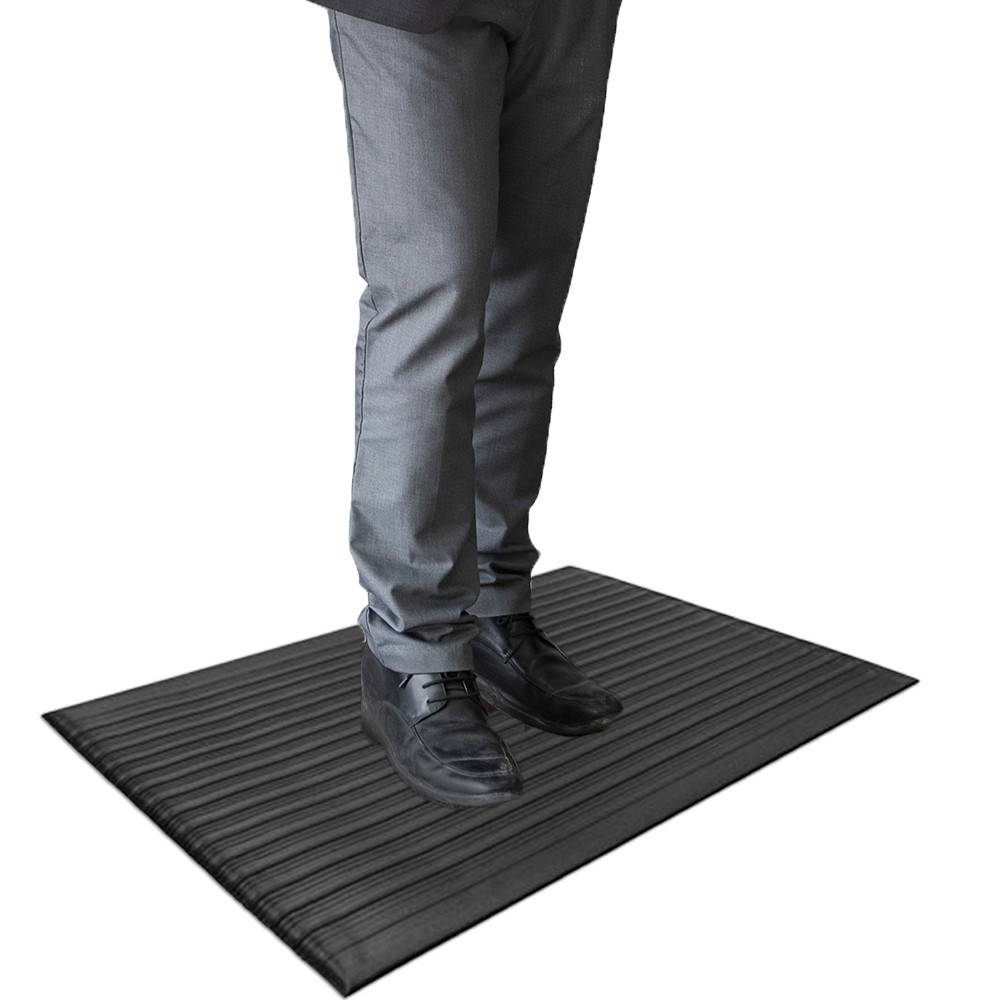 Air Step Anti-Fatigue Mat - Black 3 x 5 (3/8 inches thick)