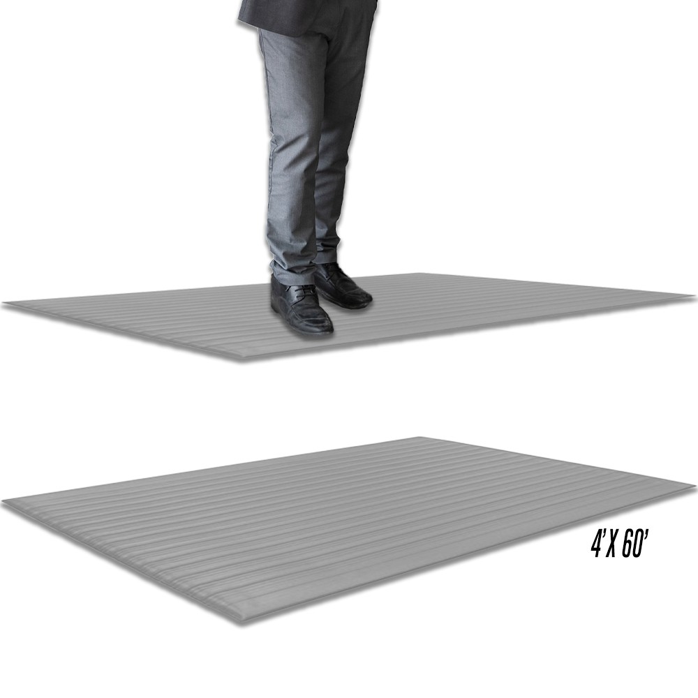 Air Step Anti-Fatigue Mat - Gray 4 x 60 (3/8 inches thick)