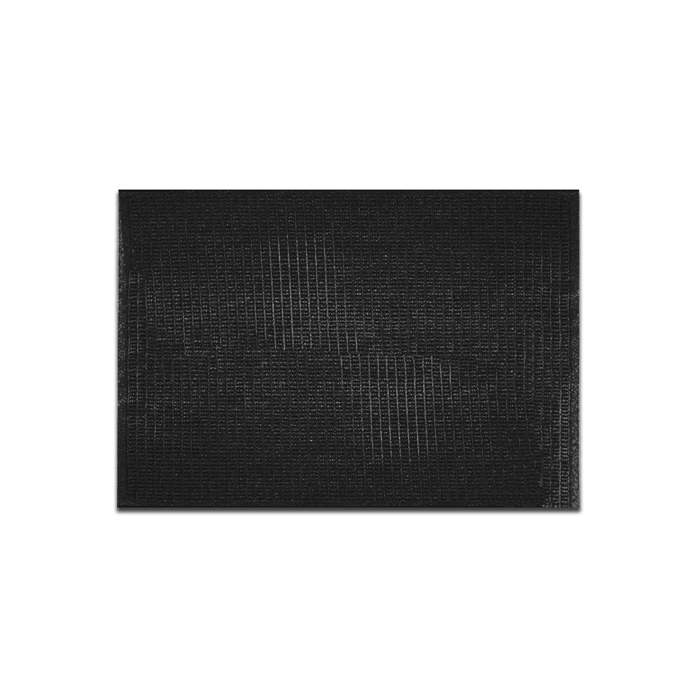 Charcoal EcoGuard Fully Recycled Indoor Mat - 24oz Carpet - 2 x 3 - Waffle Pattern 