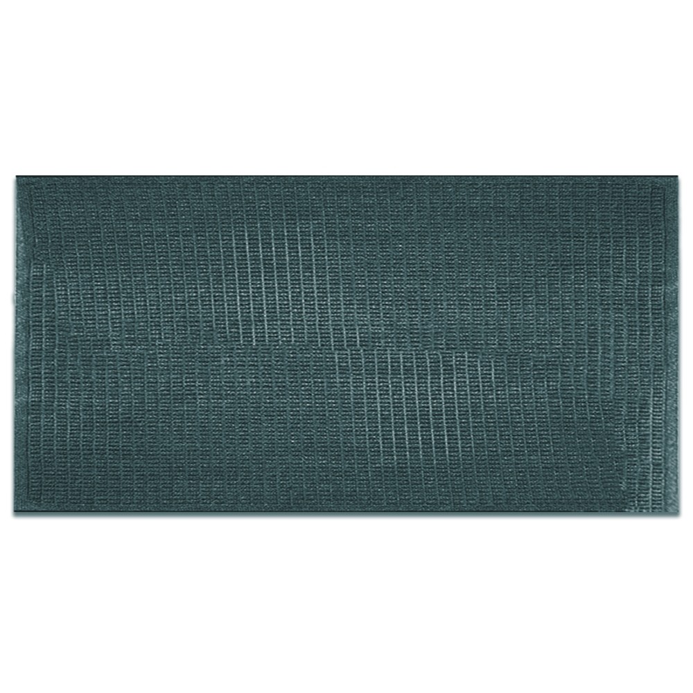 Blue EcoGuard Fully Recycled Indoor Mat - 24oz Carpet - 4 x 8 - Waffle Pattern