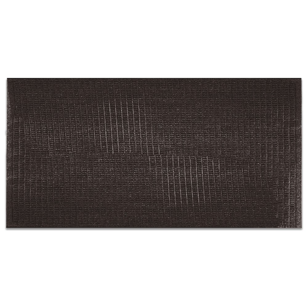 Brown EcoGuard Fully Recycled Indoor Mat - 24oz Carpet - 4 x 8 - Waffle Pattern