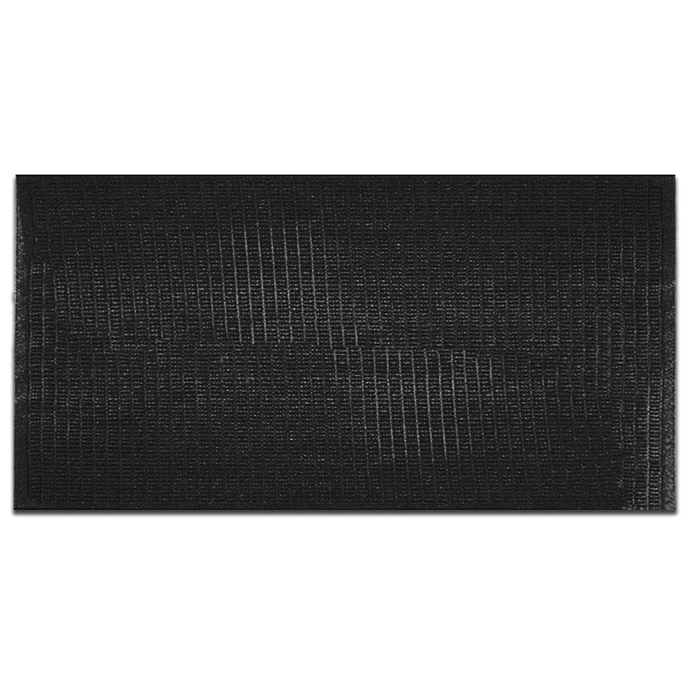 Charcoal EcoGuard Fully Recycled Indoor Mat - 24oz Carpet - 4 x 8 - Waffle Pattern