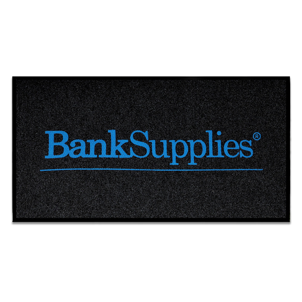 Indoor/Outdoor - Hand Inlaid Custom Logo Entrance Mat - BankSupplies