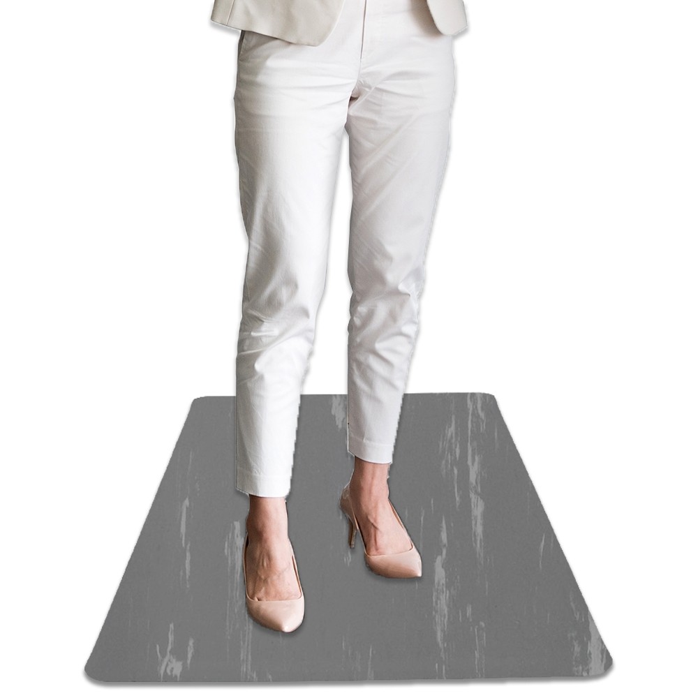 Marble Top Anti-Fatigue Mat - Gray/White 3 x 5 (1/2 inch thick) 