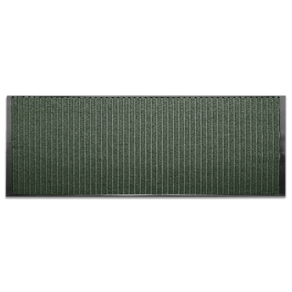 Green Waterguard Indoor/Outdoor Mat - 24oz Carpet - 54mil. Rubber (3 x 10) - Waffle Pattern