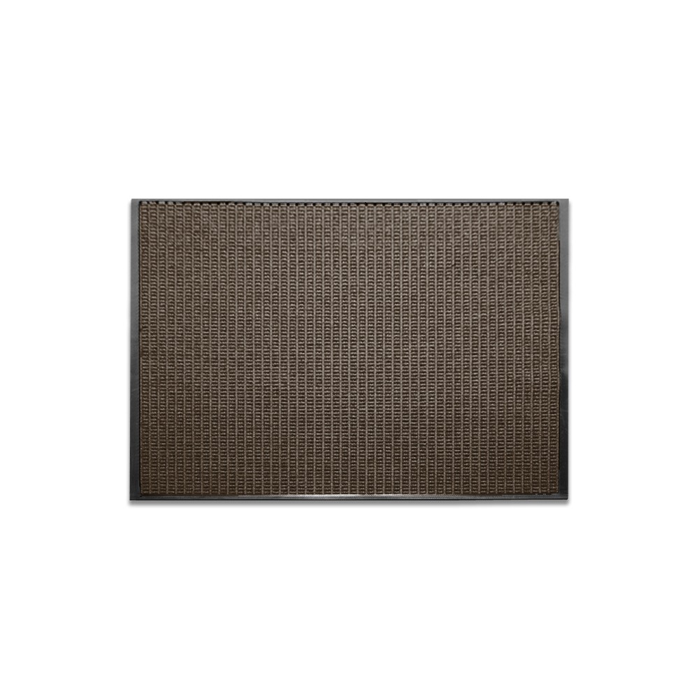 Brown Waterguard Indoor/Outdoor Mat - 24oz Carpet - 54mil. Rubber (2 x 3) - Waffle Pattern