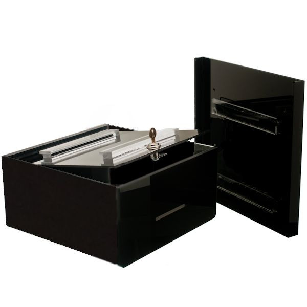 Clear Acrylic | Large Locking Tip Box | Toke Box Wall Mount