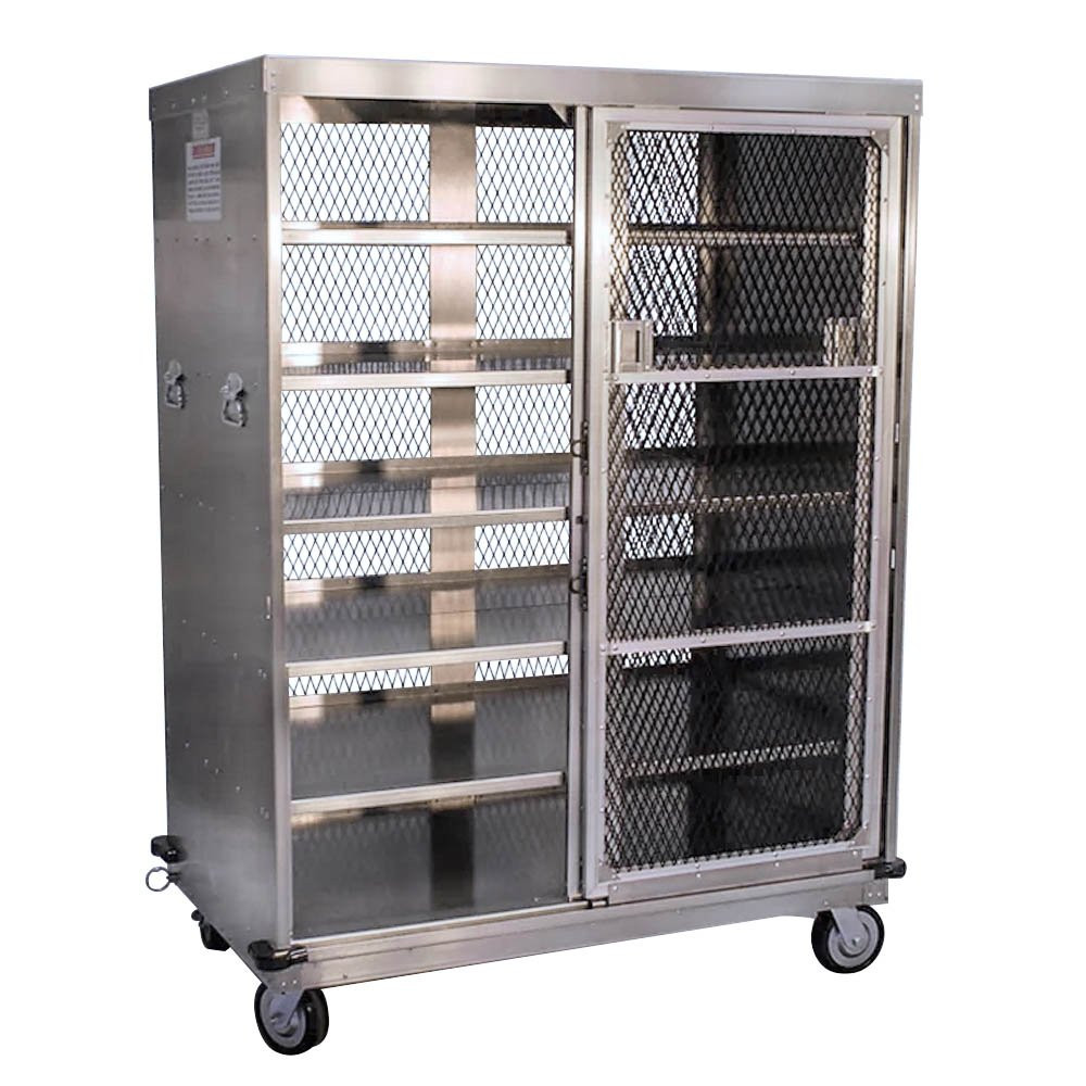 SC-147 Bill Validator Drop Cart and Table Games Drop Cart with 2 Sliding Locking Doors