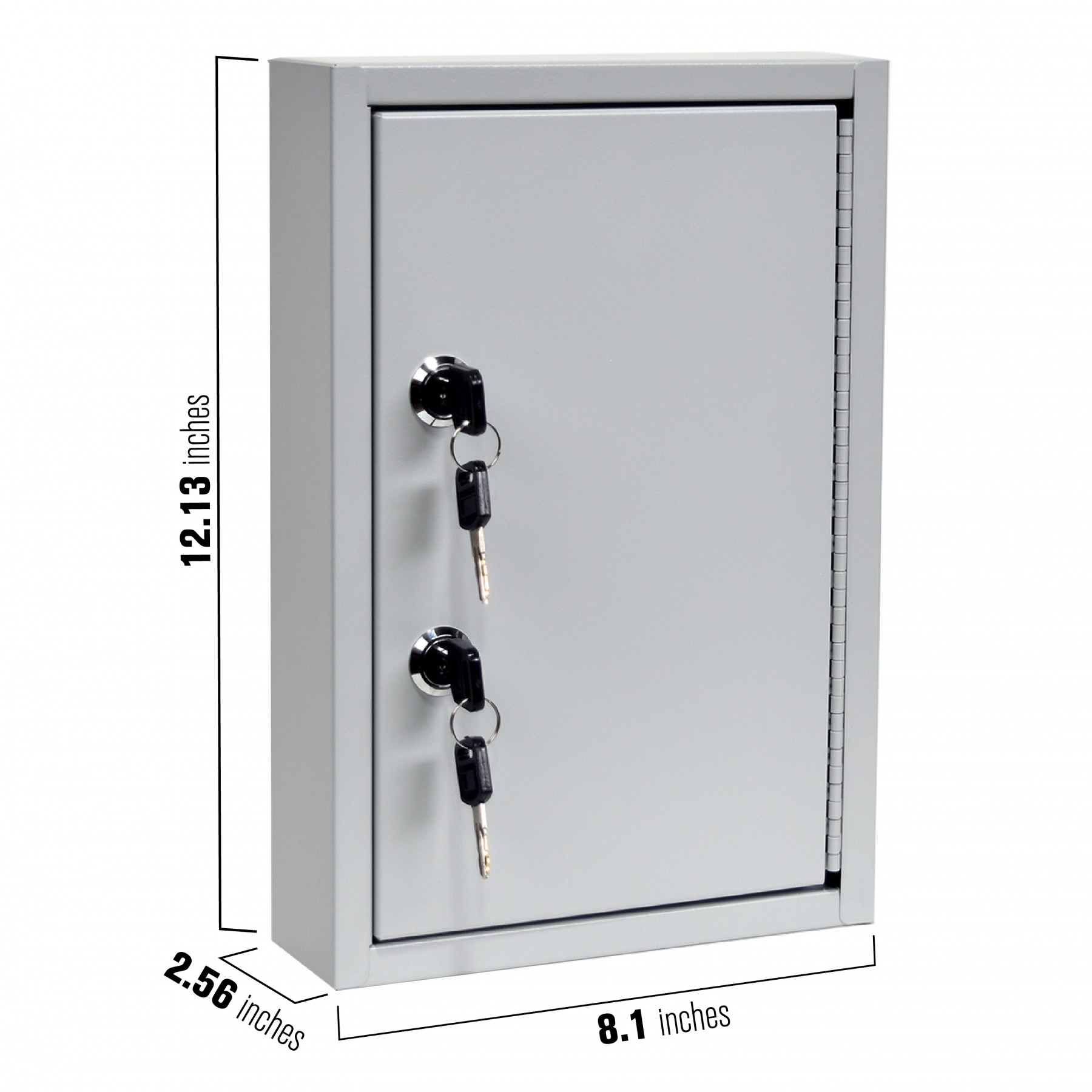 Dual Lock Fort Knox™ Key Cabinet - 30 Key Capacity - Keyed Differently - dimensions