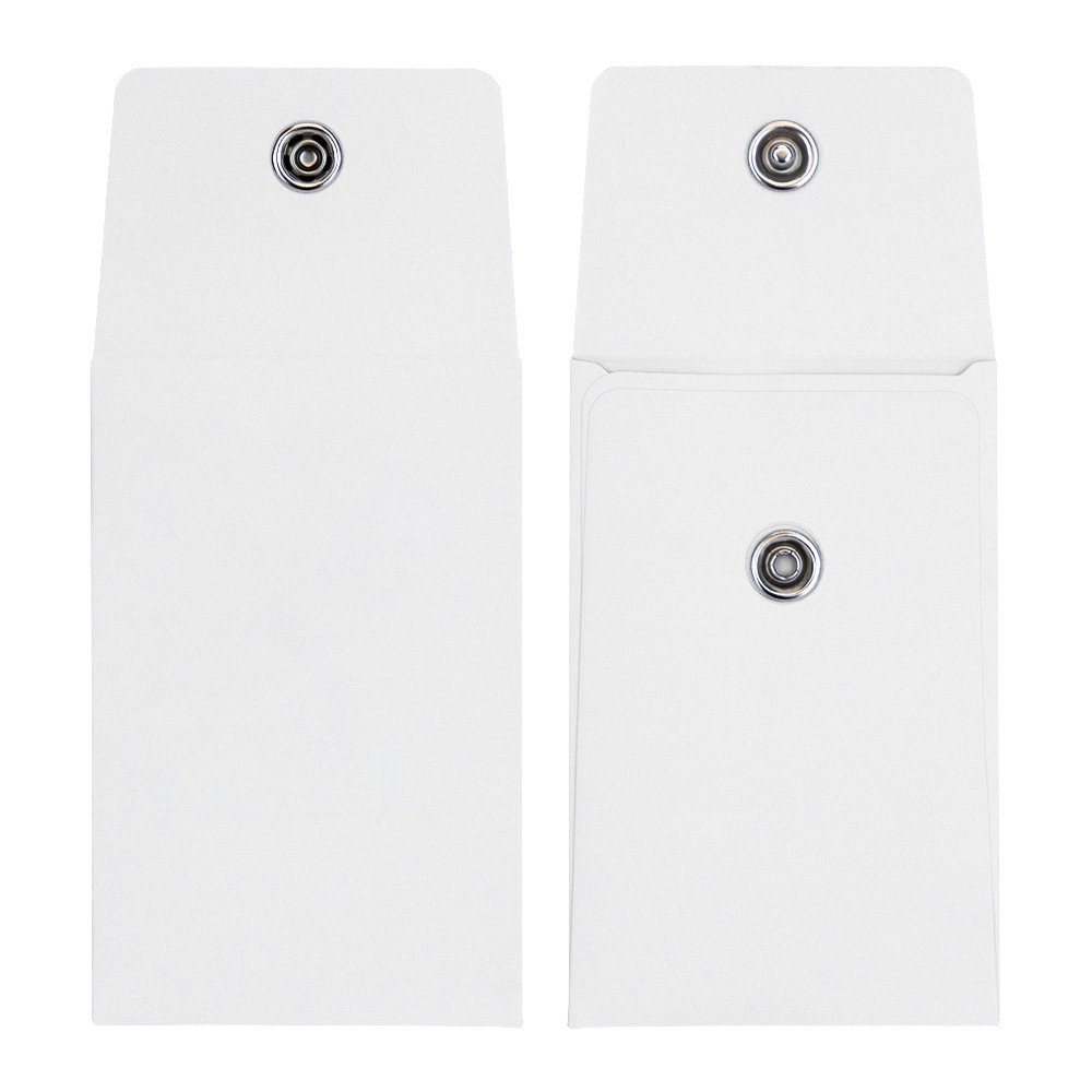 White Custom Snap Lock Key Envelope