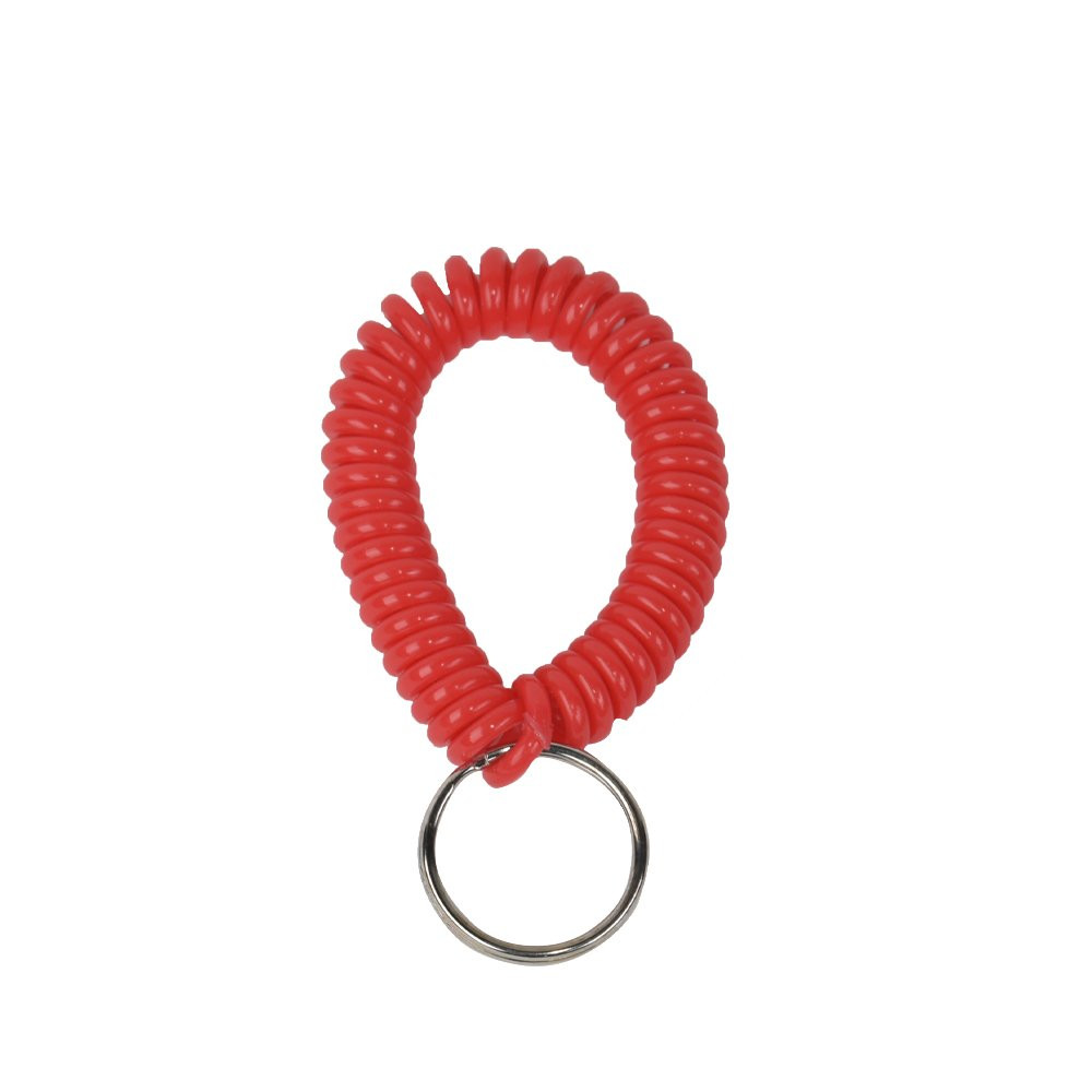 Red Ready to Ship Wrist Coil Keychain