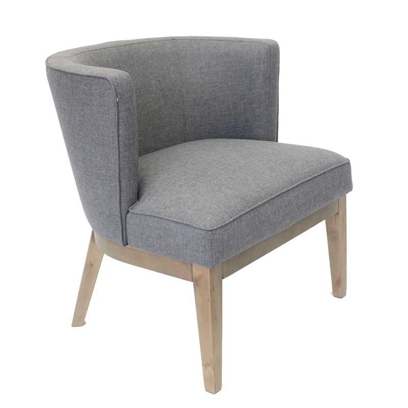 Ava Lobby Guest Chair - Slate Gray Linen