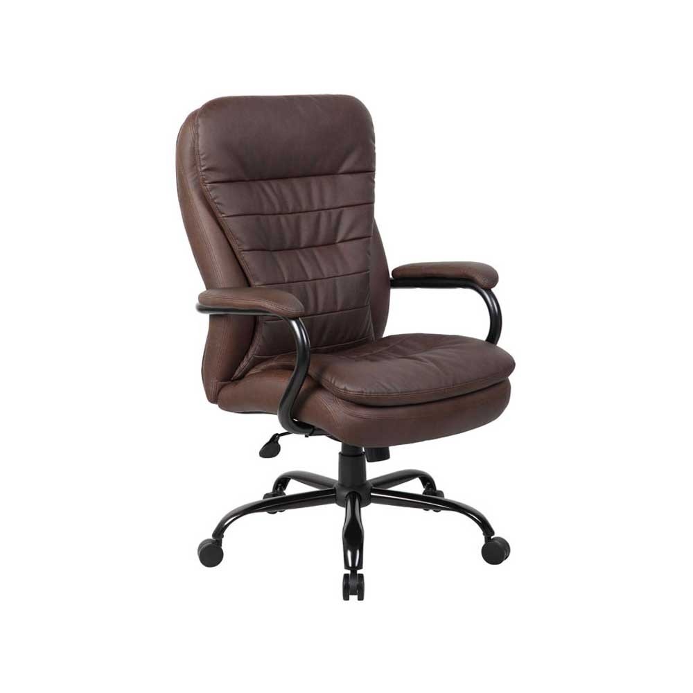 Double Plush Executive Office Chair in brown