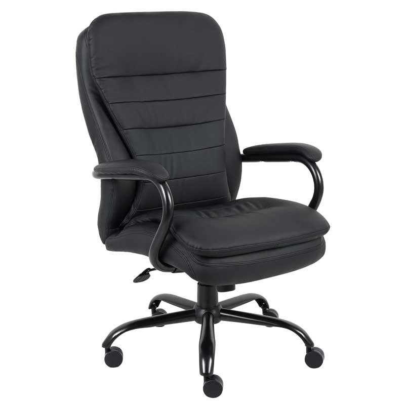 Double Plush Executive Office Chair in black