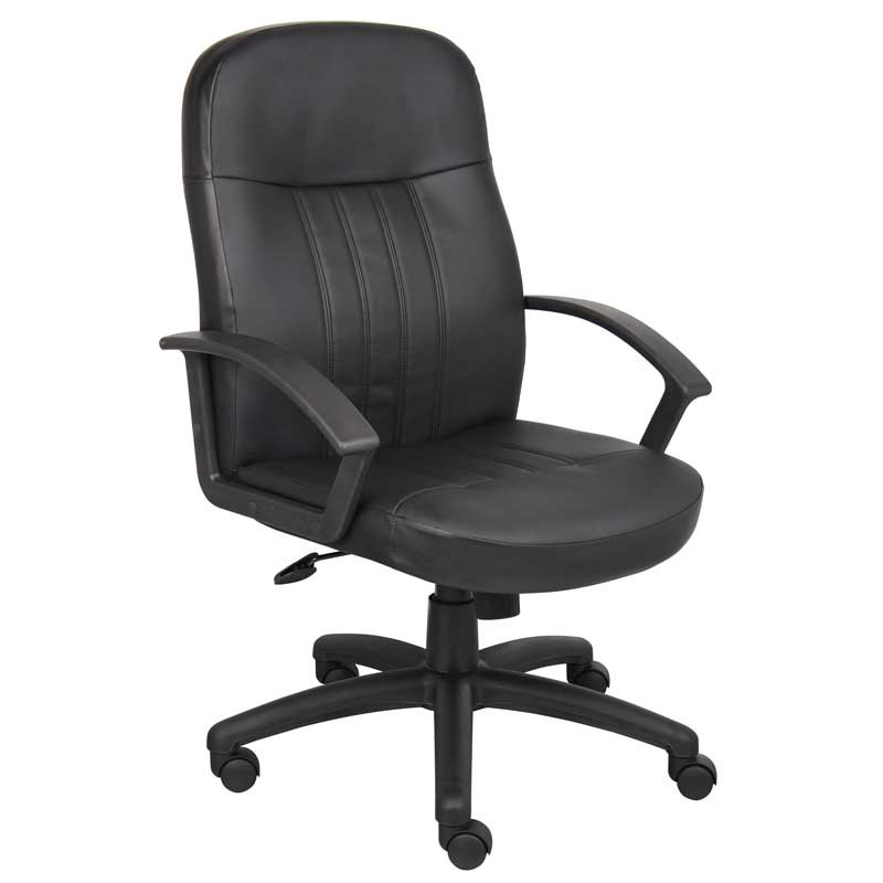 Budget Executive Leather Desk Chair with arm rests
