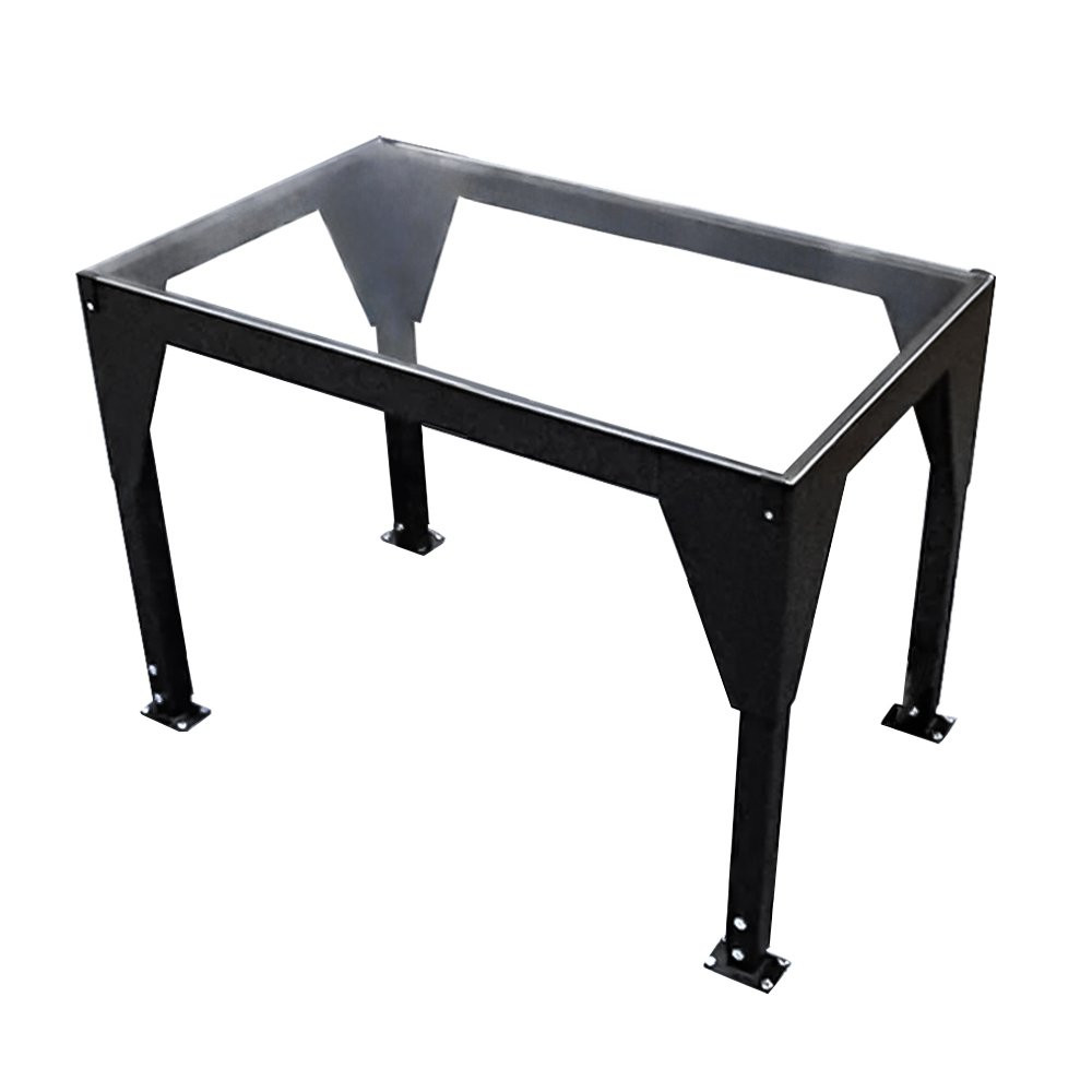 3W ft. x 6L ft. Clear Table w/ Adjustable Height Transparent Casino Count Room Table