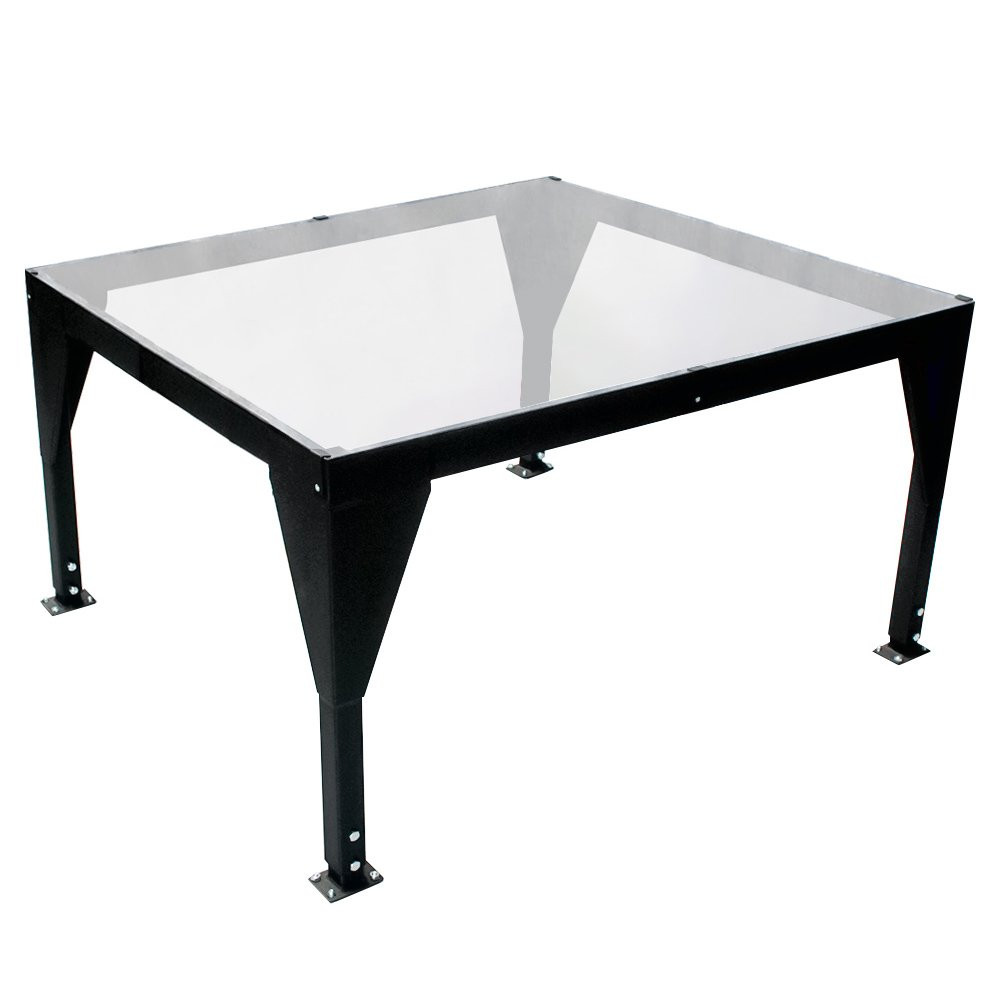 6W ft. x 8L ft. Clear Table w/ Adjustable Height Transparent Casino Count Room Table