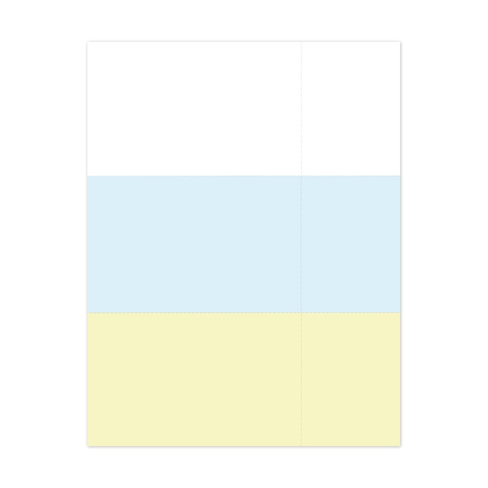 Bond Gaming Paper- 3-Part (White/Blue/Canary) - with Vertical Perforation - Case of 2500